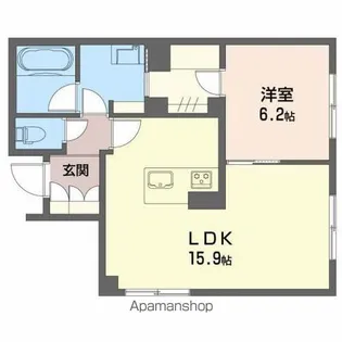 リ・カーサ【1階】の間取り