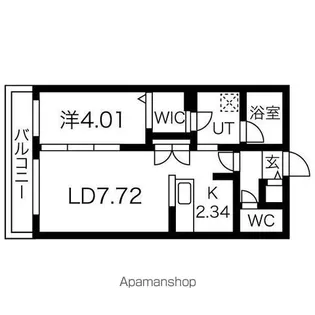 アルファスクエアS17【4階】の間取り