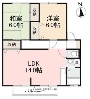サンライフコーダABCD【1階】の間取り
