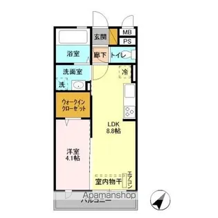 ヴィラ リッツⅢ【2階】の間取り