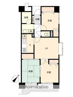 ダイアパレス泉崎【3階】の間取り