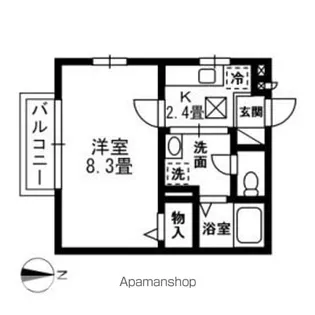 プラシード旭ケ丘【1階】の間取り