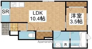 オーガスタⅡ【101号室】の間取り