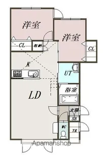 プランドール上富良野【2階】の間取り