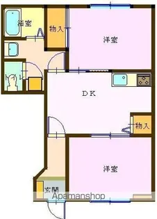 コーポ・ヤマトA棟【102号室】の間取り