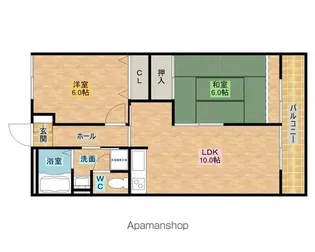 ドルチェⅡ【207号室】の間取り