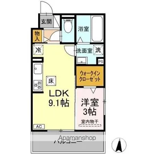 セレスティア岐南 EAST【1階】の間取り