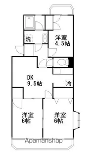 フェルムグレース【3階】の間取り