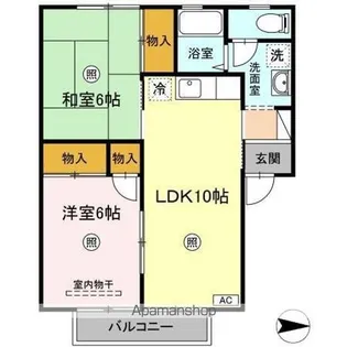 セジュールいおき【2階】の間取り