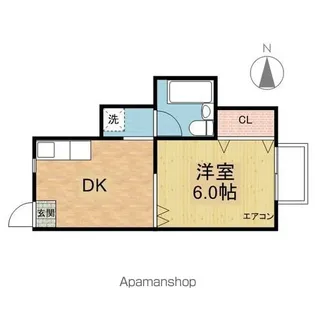 フローラ植田【2階】の間取り