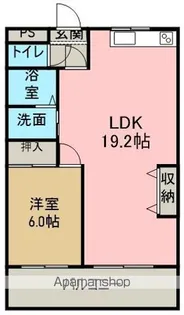 リーブルタカヨコ【2-B号室】の間取り
