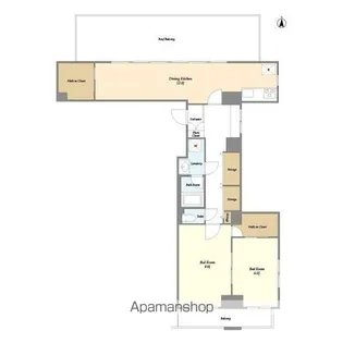 シェル中野弥生町【8階】の間取り