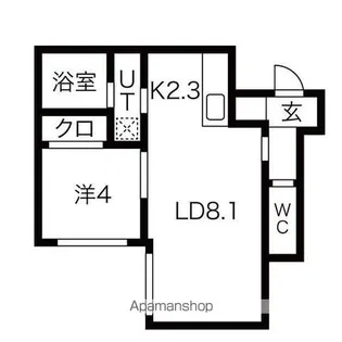 PERMANENT ARK BLESS【1階】の間取り