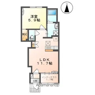 ラ・レコルト【1階】の間取り