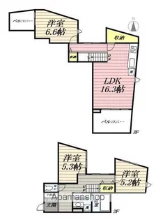 SOUTHERN VILLAGE I【2階】の間取り