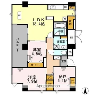 AMISTAD(アミスター)【3階】の間取り
