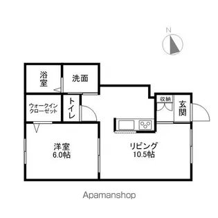 グリーングラスⅡ【1階】の間取り