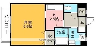 ロイヤルビラ南小坂【902号室】の間取り