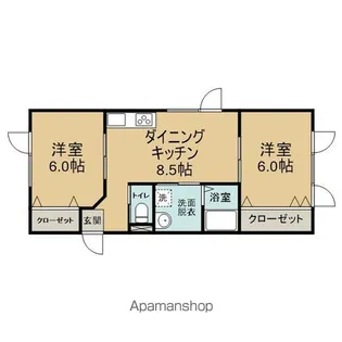 コンフォート【101号室】の間取り