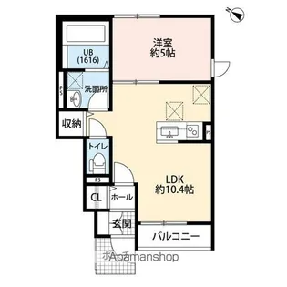 シャトームラシュウⅢ【1階】の間取り