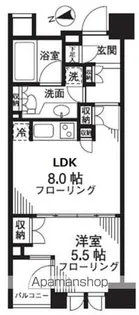 シティハウス東京新橋【606号室】の間取り