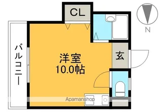 ハイツ六泉Ⅱ【4階】の間取り