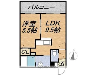Le Pivot(ル・ピヴォ)【2階】の間取り
