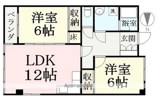 フリーデン西開発【105号室】の間取り