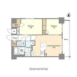 テラス南千住【5階】の間取り