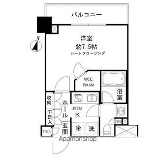 JP NOIE 亀戸【4階】の間取り