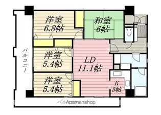 NEW8西新【2階】の間取り