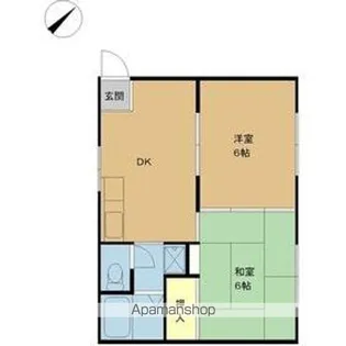 本町グリーンハイツ【2階】の間取り