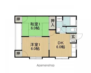 センチュリー溝口【1階】の間取り