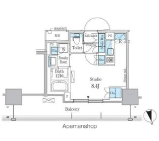 パークアクシス東陽町・親水公園【12階】の間取り