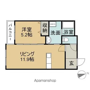 La La La三幸【3階】の間取り