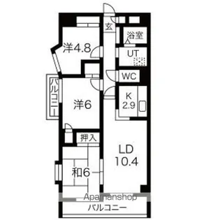 日本泉ビル【11階】の間取り
