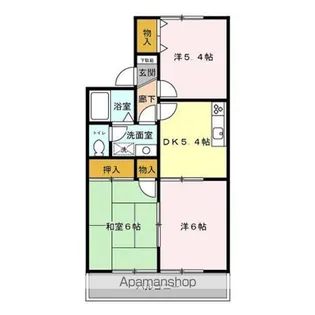 ラ・フランセ 弐番館【201号室】の間取り