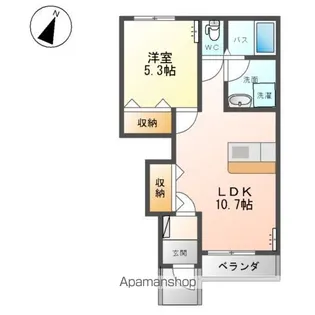 ルミエール【1階】の間取り