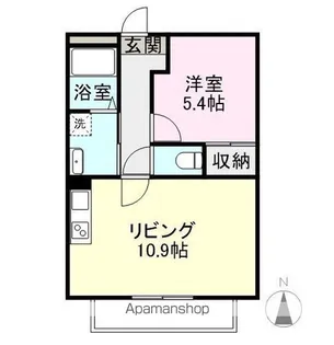 シェルヴェール【1階】の間取り