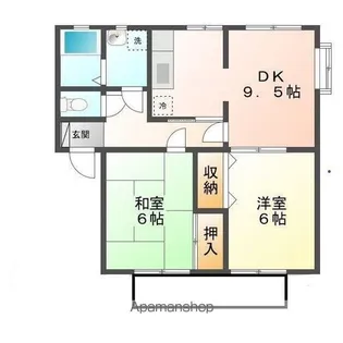 2DKの間取り画像