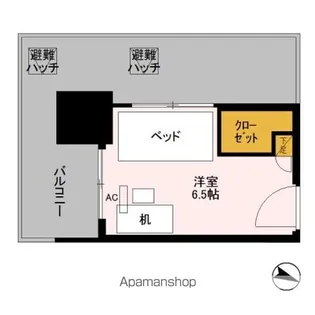 ロイヤルパークスER万代 SHARE万代【205-F号室】の間取り