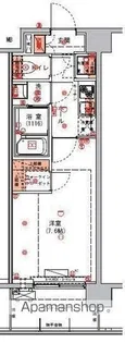 ハーモニーレジデンス東京アーバンスクエア002【2階】の間取り