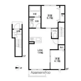 (仮称)我孫子市柴崎台4丁目計画B棟【2階】の間取り