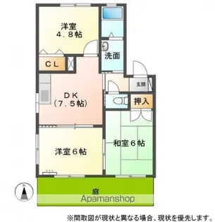 ハレルヤサワムラ【1階】の間取り