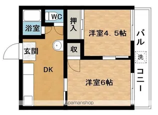 リーブルさかえ【4階】の間取り
