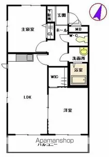 ヴィラ・アンボワーズ【303号室】の間取り