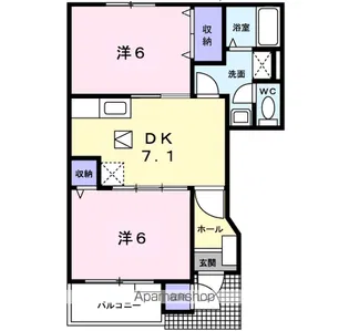 フィオーレ【1階】の間取り