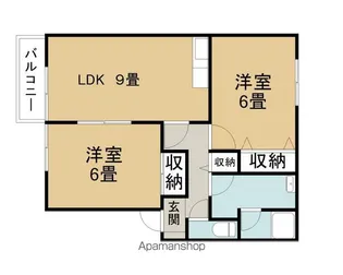 セジュールME諏訪B棟【103号室】の間取り