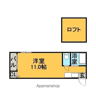 ドリームハイツ博多【1階】の間取り