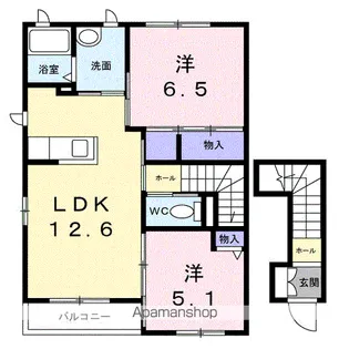 ヴィクトワール【2階】の間取り